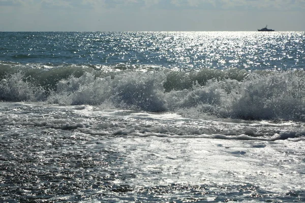 Sea Beach Riviera Στο Σότσι Ρωσική Ομοσπονδία Επιλεγμένη Εστίαση — Φωτογραφία Αρχείου