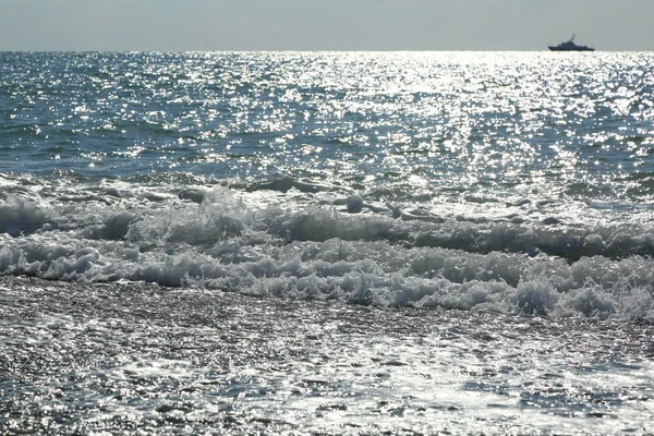 Mar Riviera Playa Sochi Federación Rusa Enfoque Seleccionado —  Fotos de Stock