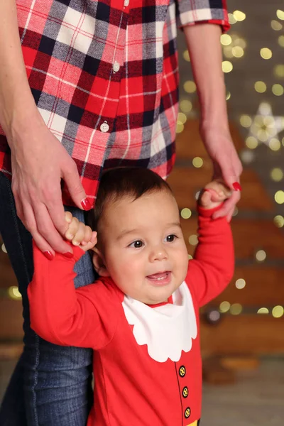 Mother Baby Christmas Holida — Stock Photo, Image