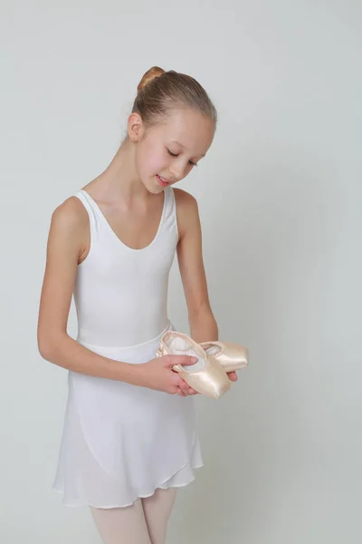 Vackra Lilla Ballerina Studio — Stockfoto