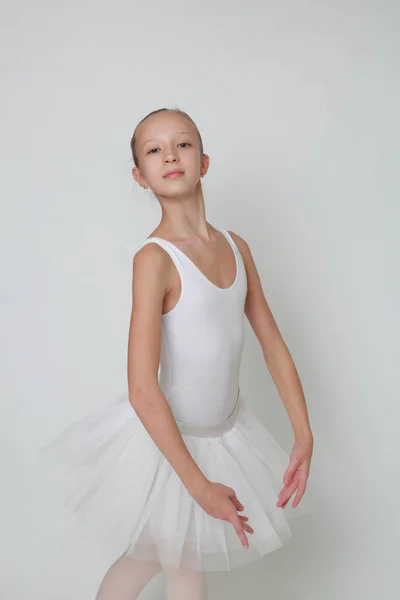 Beautiful Little Ballerina Studio — Stock Photo, Image