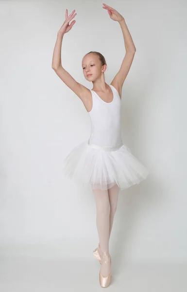 Beautiful Little Ballerina Studio — Stock Photo, Image