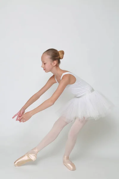 Beautiful Little Ballerina Studio — Stock Photo, Image