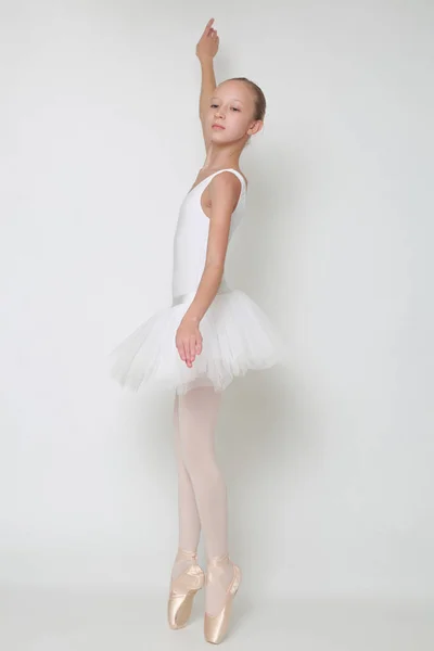 Beautiful Little Ballerina Studio — Stock Photo, Image