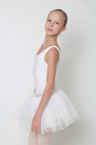 Beautiful Little Ballerina Studio — Stock Photo, Image