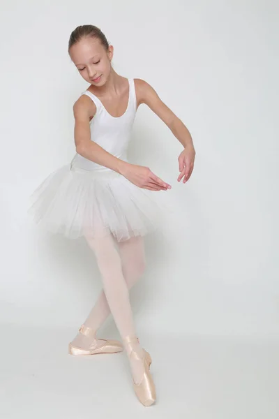 Schöne Kleine Ballerina Studio — Stockfoto