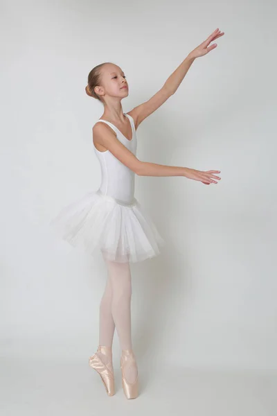 Beautiful Little Ballerina Studio — Stock Photo, Image