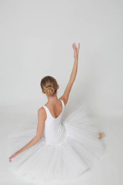 Beautiful Little Ballerina Studio — Stock Photo, Image