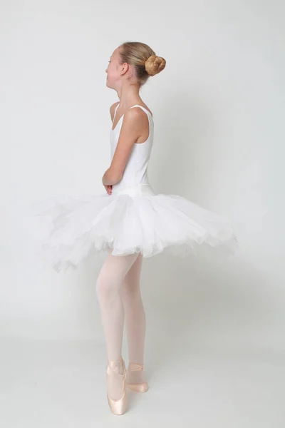 Beautiful Little Ballerina Studio — Stock Photo, Image