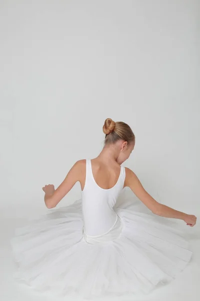 Beautiful Little Ballerina Studio — Stock Photo, Image