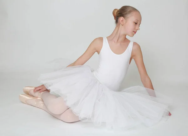 Beautiful Little Ballerina Studio — Stock Photo, Image