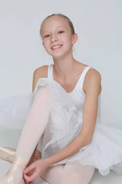 Schöne Kleine Ballerina Studio — Stockfoto