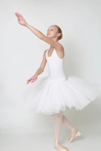 Beautiful Little Ballerina Studio — Stock Photo, Image