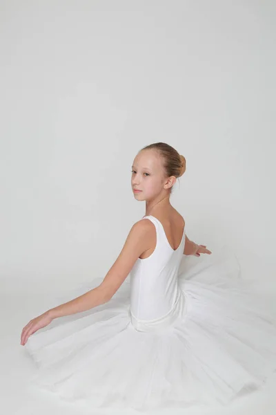 Beautiful Little Ballerina Studio — Stock Photo, Image