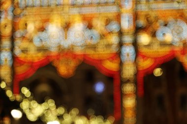 hiçbir odak Noel ışıkları açık