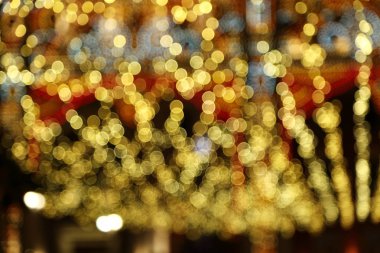 hiçbir odak Noel ışıkları açık