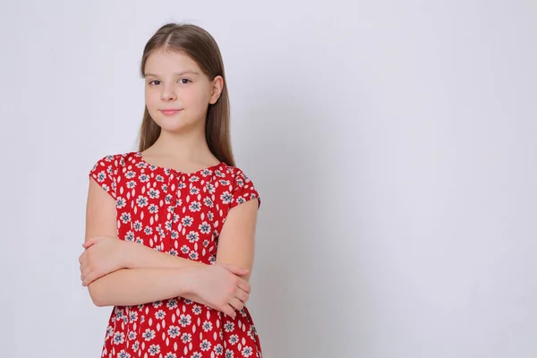 Beautirul Studio Portrait European Caucasian Teen Girl — Stock Photo, Image