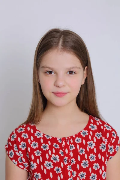 Beautirul Studio Portrait Von Europäisch Kaukasischen Teen Girl — Stockfoto