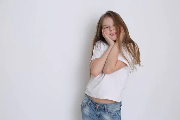 Funny Caucasian Teen Girl — Stock Photo, Image