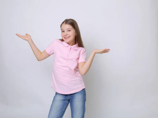 Teenie Mädchen Als Modell — Stockfoto