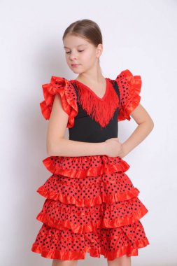 Stüdyo imge-in Flamenko (İspanyolca) dansçı olarak Avrupa genç kız
