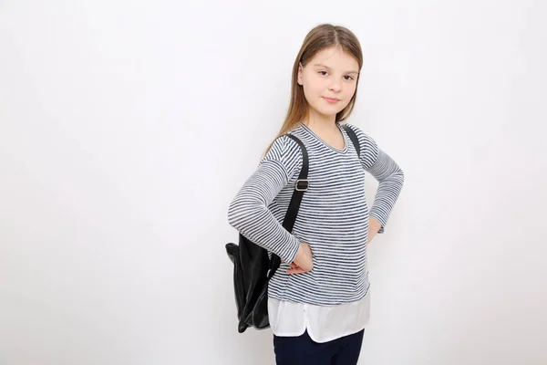 Schule Teen Kleines Mädchen — Stockfoto