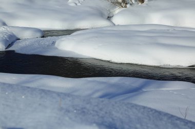 Kış manzara Rusya Moskova bölgesi