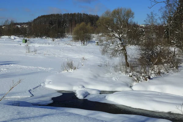 Winterlandschaft Russland Moskauer Region — Stockfoto