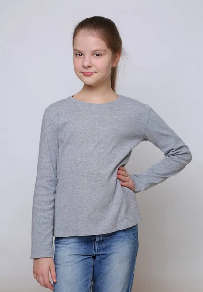 Studio Portrait Teen Girl — Stock Photo, Image