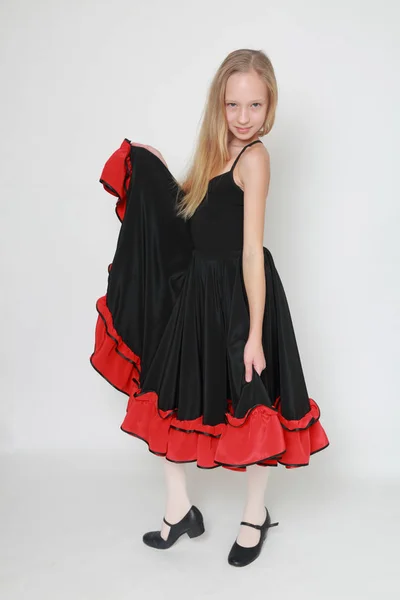 Imagen Estudio Bailarina Flamenca —  Fotos de Stock
