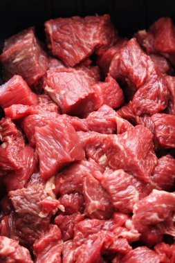 Studio resim sığır eti keser