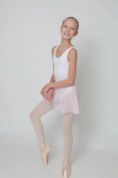 Schöne Kleine Ballerina Studio — Stockfoto