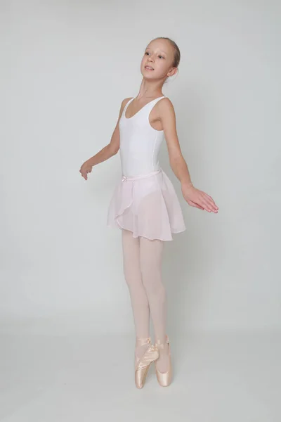 Beautiful Little Ballerina Studio — Stock Photo, Image