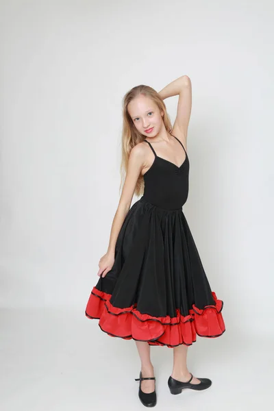 Studio Foto Van Flamencodanseres — Stockfoto