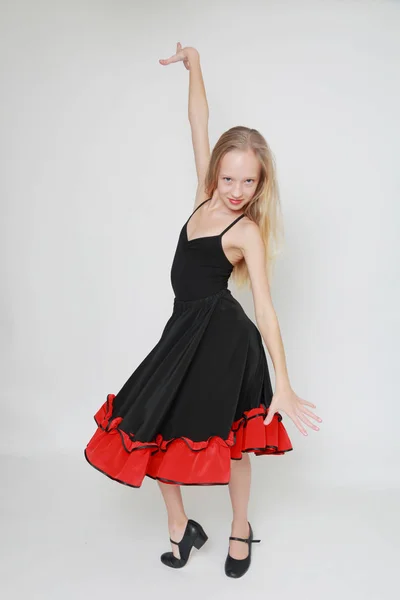 Studio Bild Flamencodansare — Stockfoto