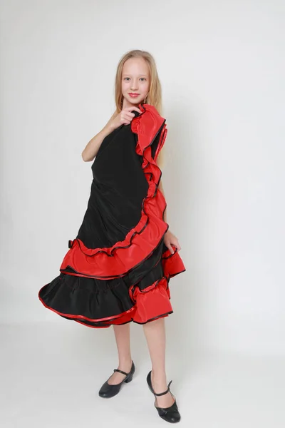 Imagen Estudio Bailarina Flamenca —  Fotos de Stock