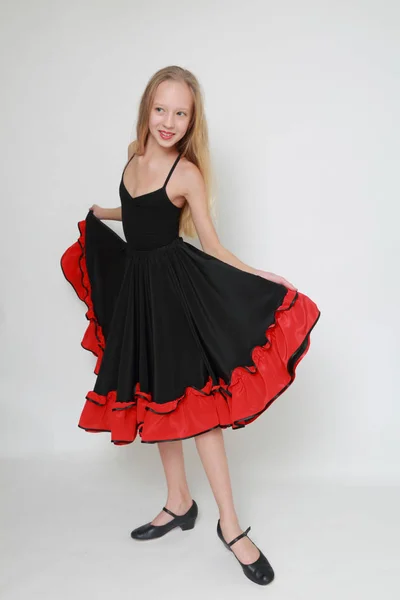 Studio Bild Flamencodansare — Stockfoto