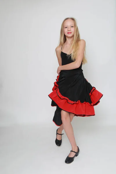Студийный Образ Танцовщицы Фламенко — стоковое фото