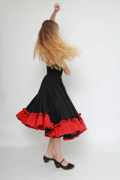 Imagen Estudio Bailarina Flamenca — Foto de Stock