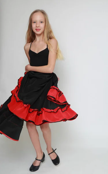 Studiobild Der Flamenco Tänzerin — Stockfoto