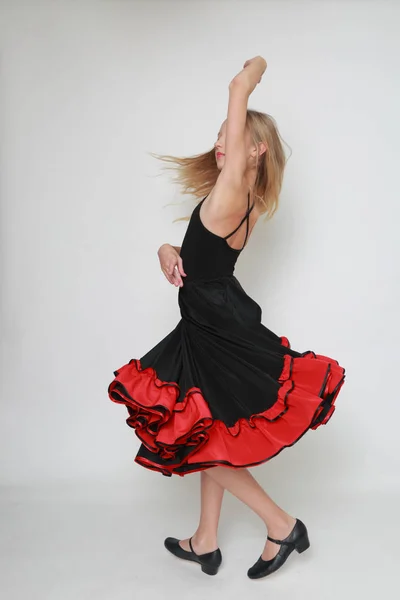 Imagen Estudio Bailarina Flamenca —  Fotos de Stock