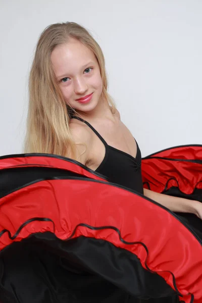 Imagen Estudio Bailarina Flamenca — Foto de Stock