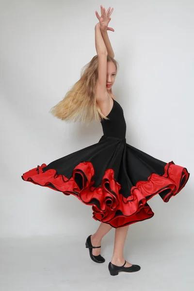 Flamenko Dansçısı Studio Görüntü — Stok fotoğraf