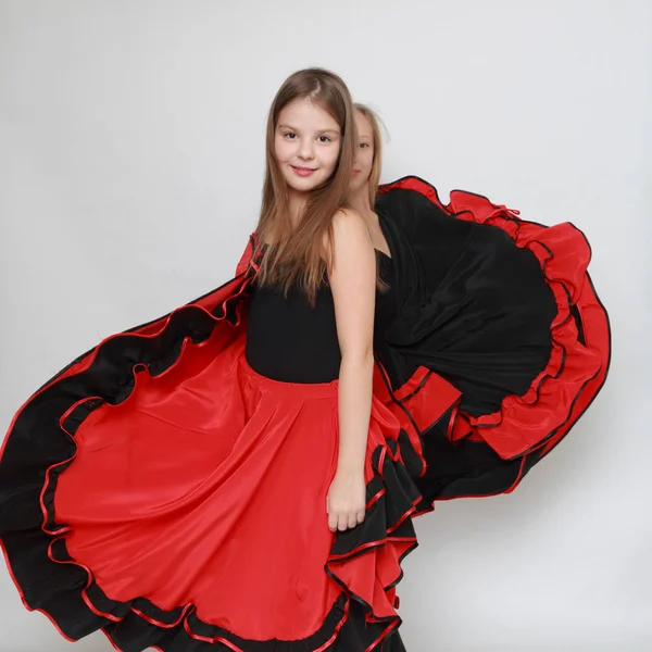 Imagen Estudio Bailarina Flamenca — Foto de Stock