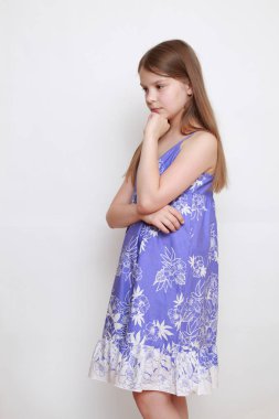 Stüdyo imge-in duygusal küçük kız