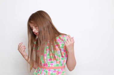 Stüdyo imge-in duygusal küçük kız