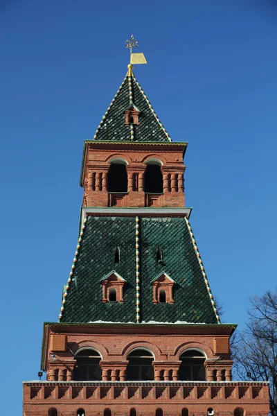 Blick Auf Kremlin Detail Aus Dem Hintergrund Des Kremlevskaja Dammes — Stockfoto