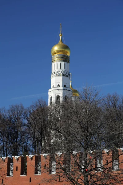 Vista Aire Libre Kremlin Detalles Desde Fondo Del Terraplén Kremlevskaya — Foto de Stock