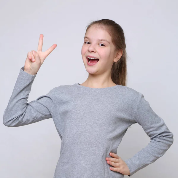 Πορτραίτο Της Ευρώπης Καυκάσιος Έφηβος Κορίτσι — Φωτογραφία Αρχείου