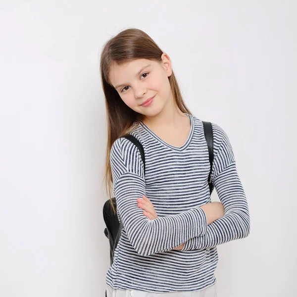 Escola Adolescente Menina — Fotografia de Stock